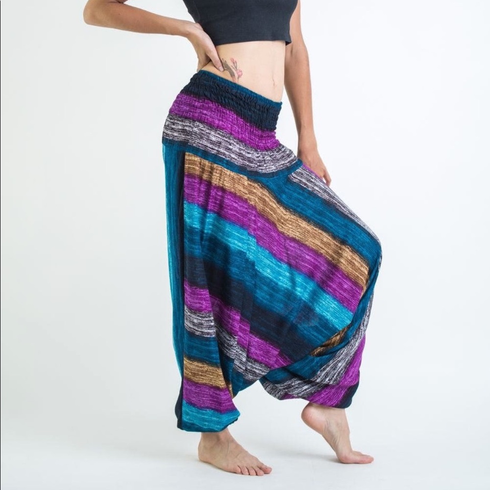DONATING SOON Thai Harem Elephant Striped Pants